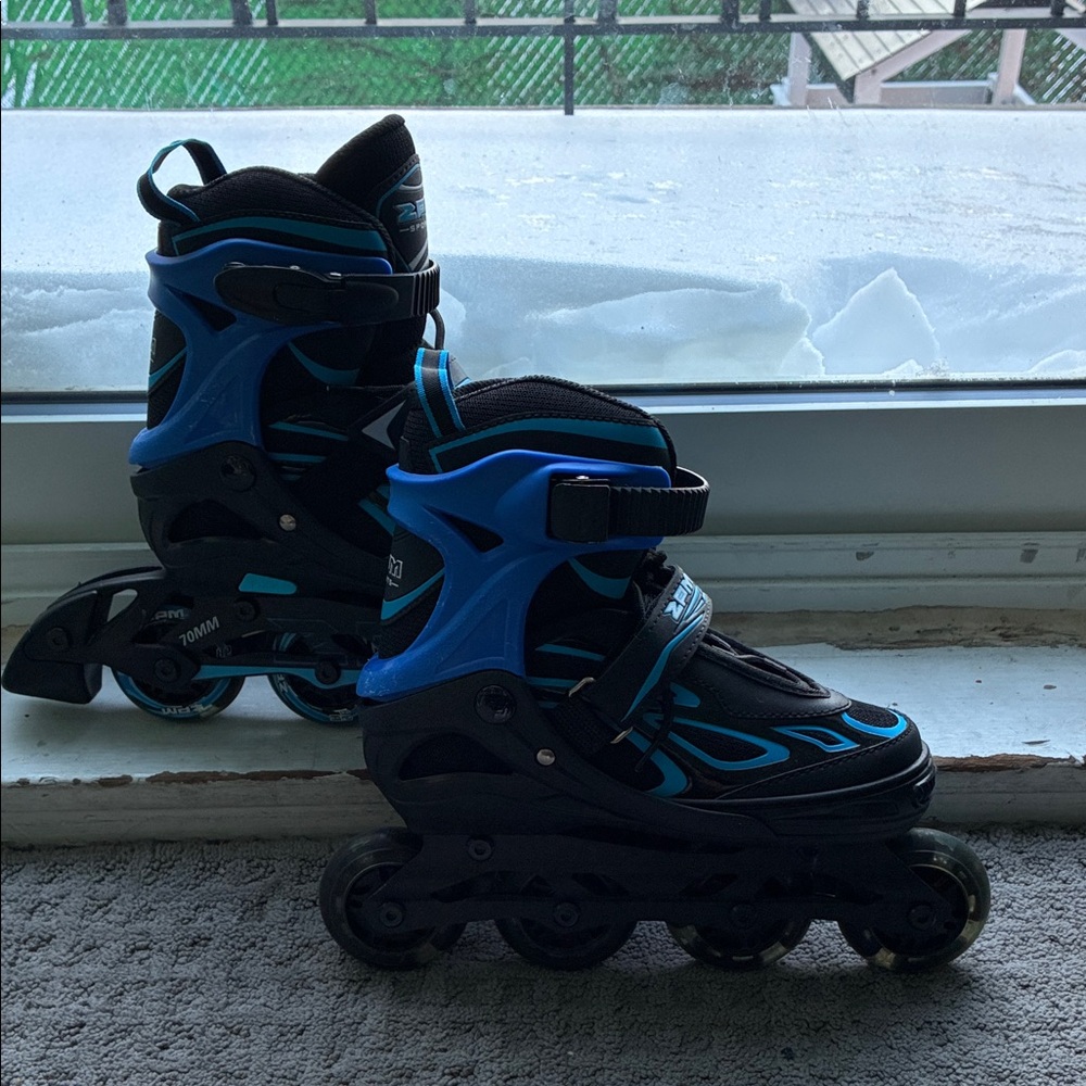 Kids Blue Roller Skates